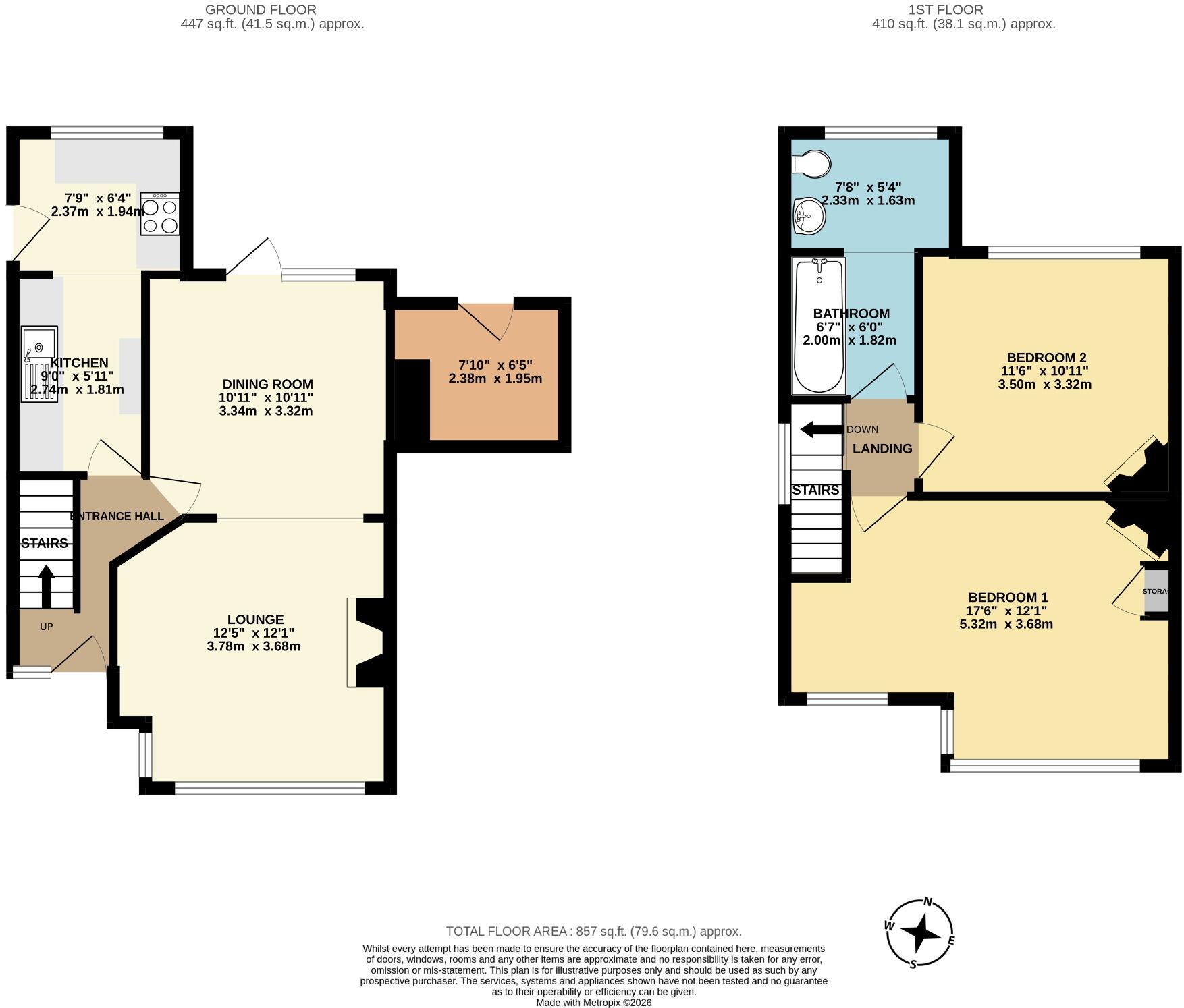 Chestnut Street, Borden, Sittingbourne, Kent, ME9 8DD floorplan