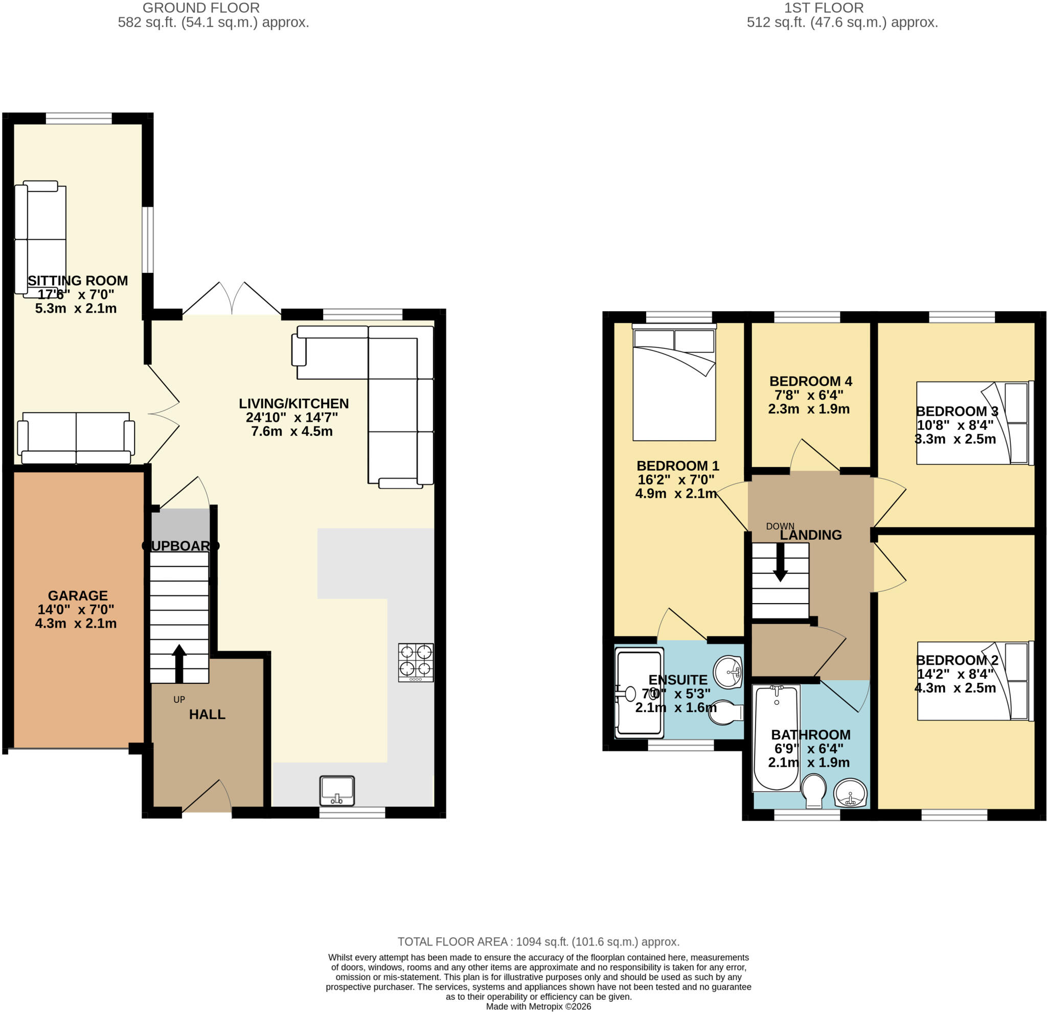 Cherry Rise, Leeds, West Yorkshire, LS14 floorplan