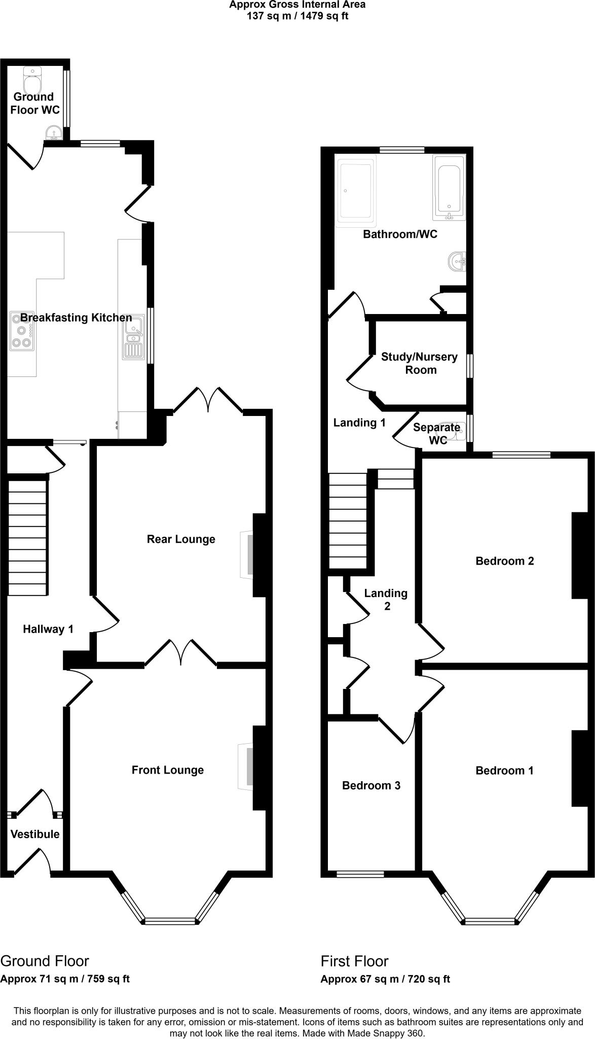 Park Parade, Whitley Bay, NE26 floorplan