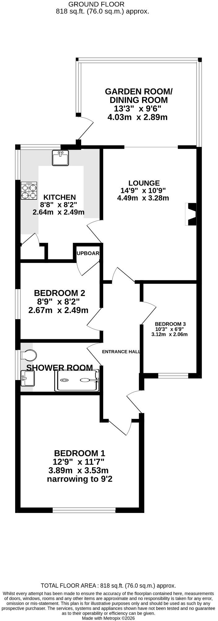 Northampton Lane, Blackfield floorplan