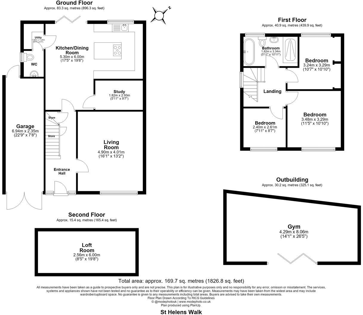 St. Helens Walk, Billericay floorplan
