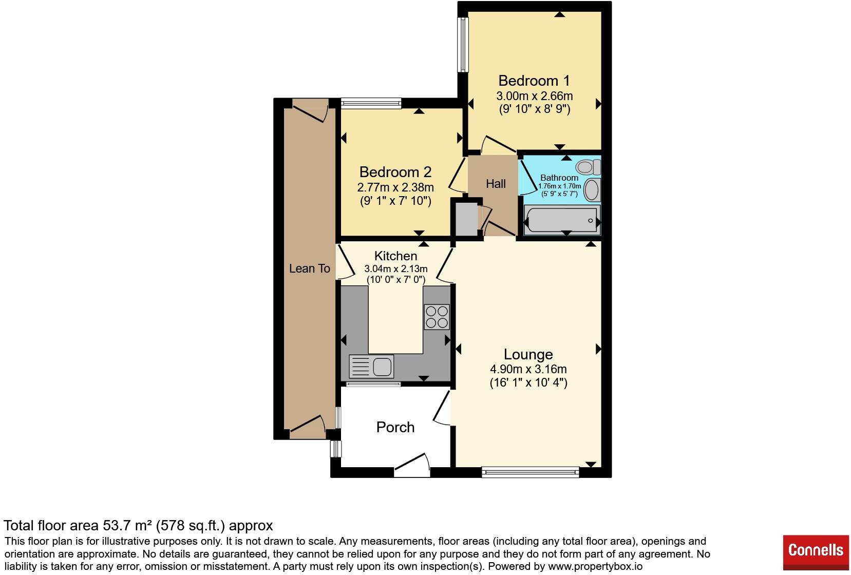 Edmondes Close, Warwick floorplan