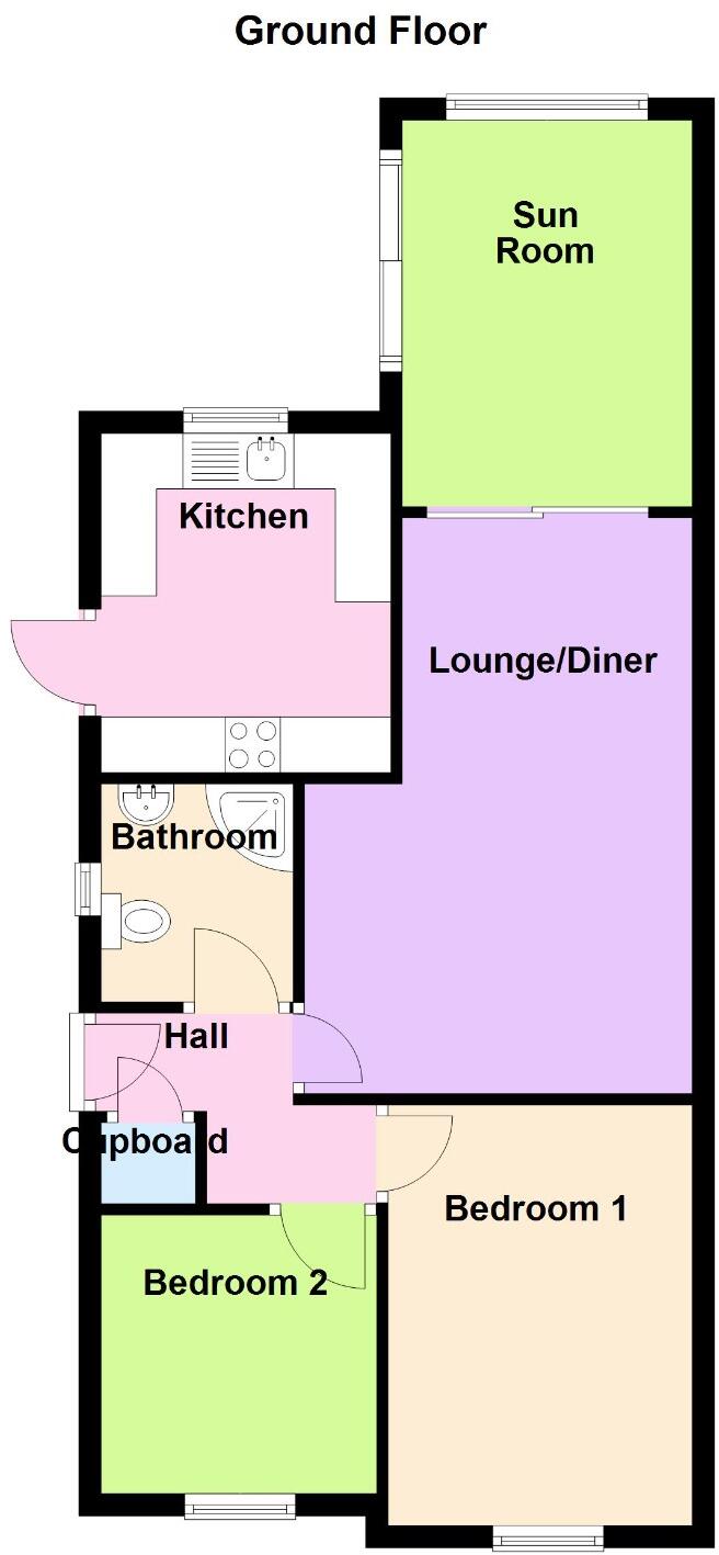 Harlton Close, Stanground, Peterborough, Cambridgeshire, PE2 floorplan