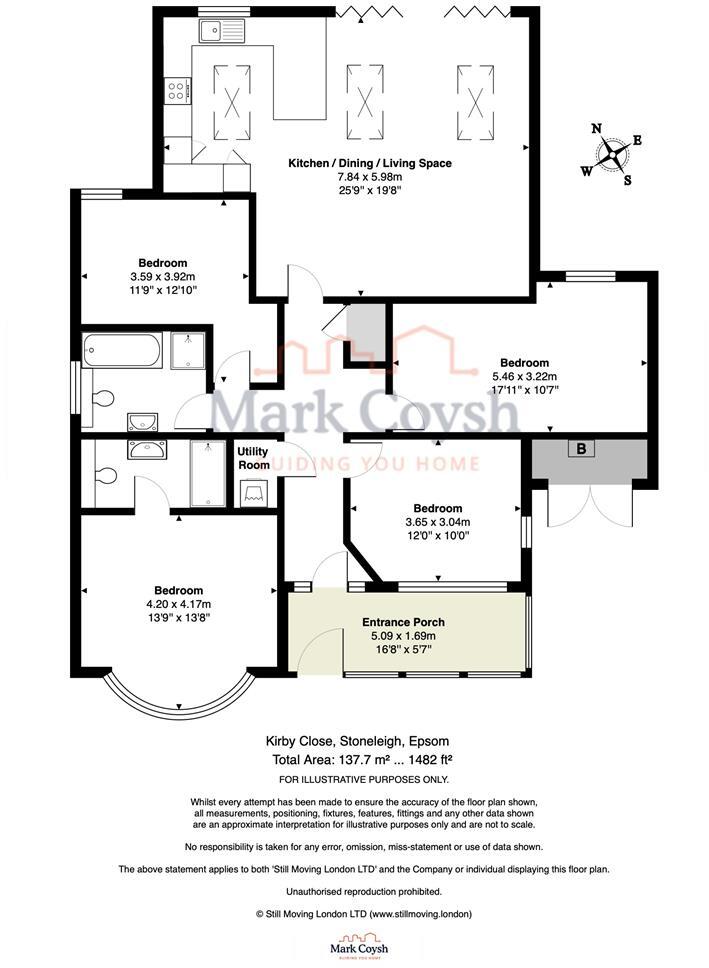 Kirby Close, Epsom floorplan