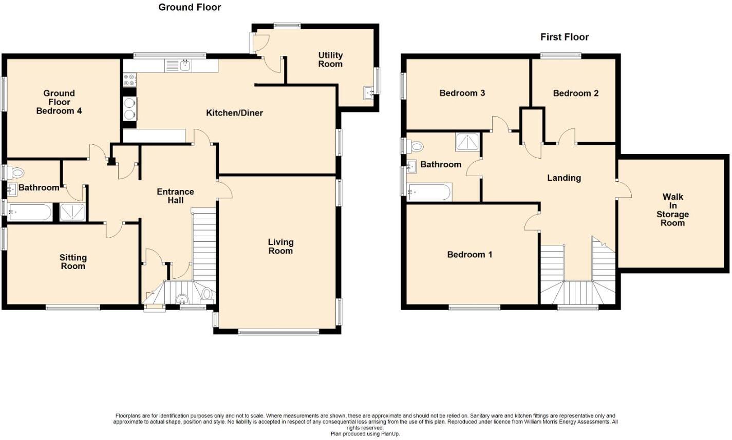 Lon Merllyn, Criccieth floorplan