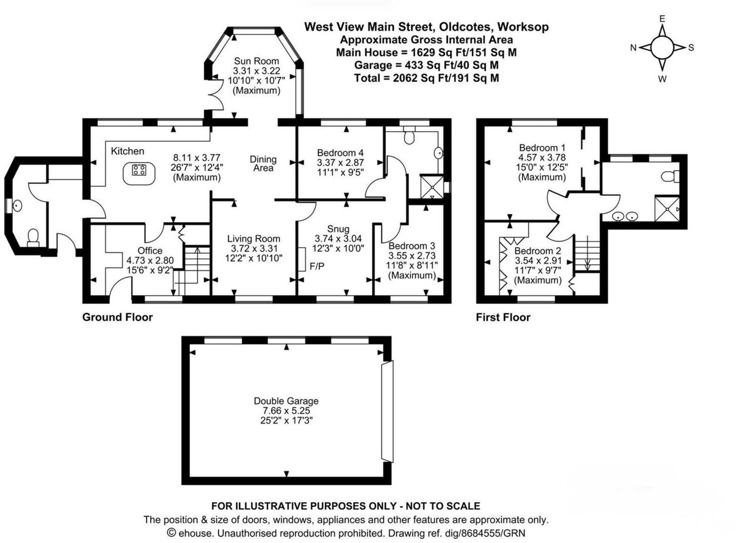 Main Street, Oldcotes, Worksop floorplan