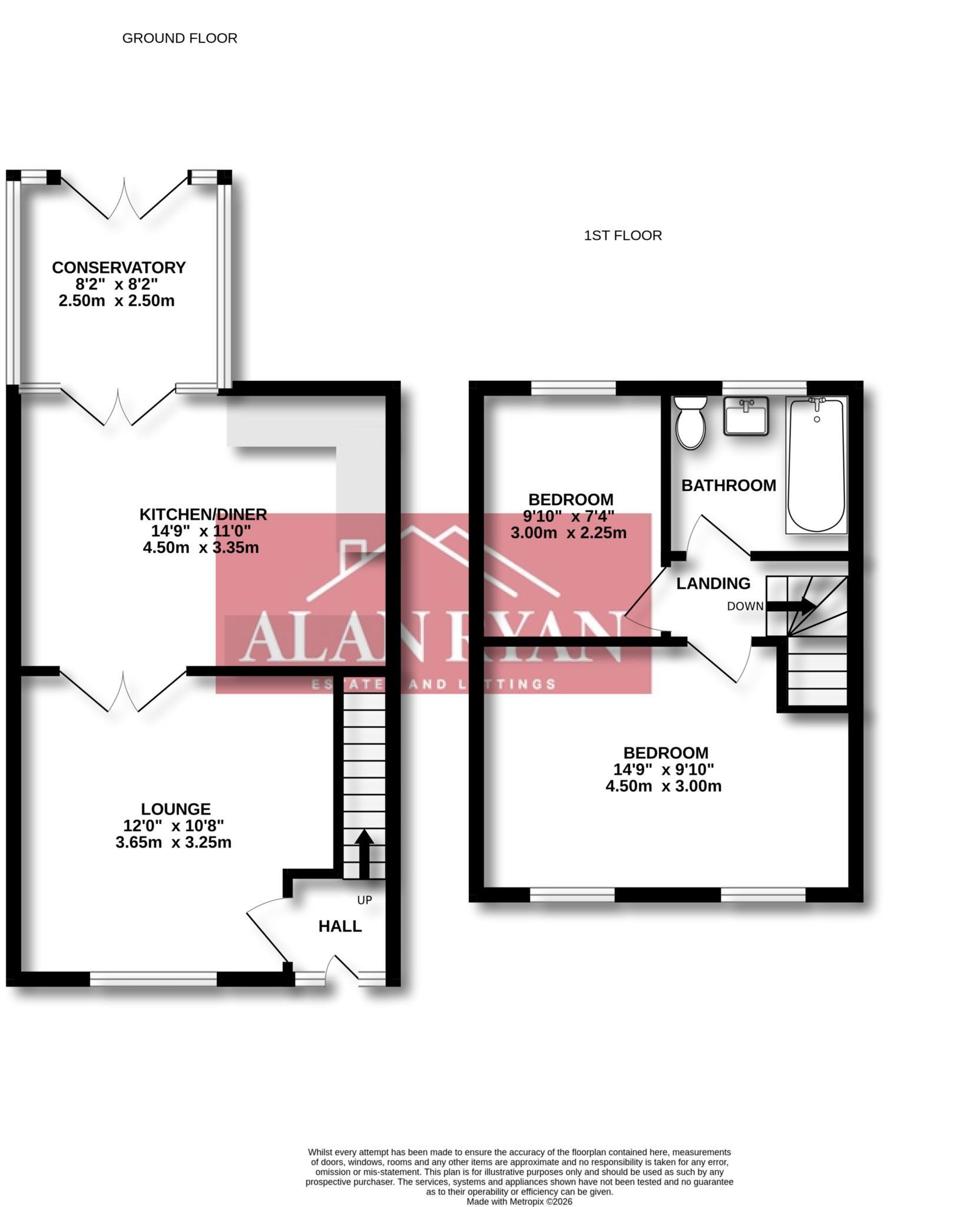 47 Kingston Avenue, Oldham, OL9 8LL floorplan