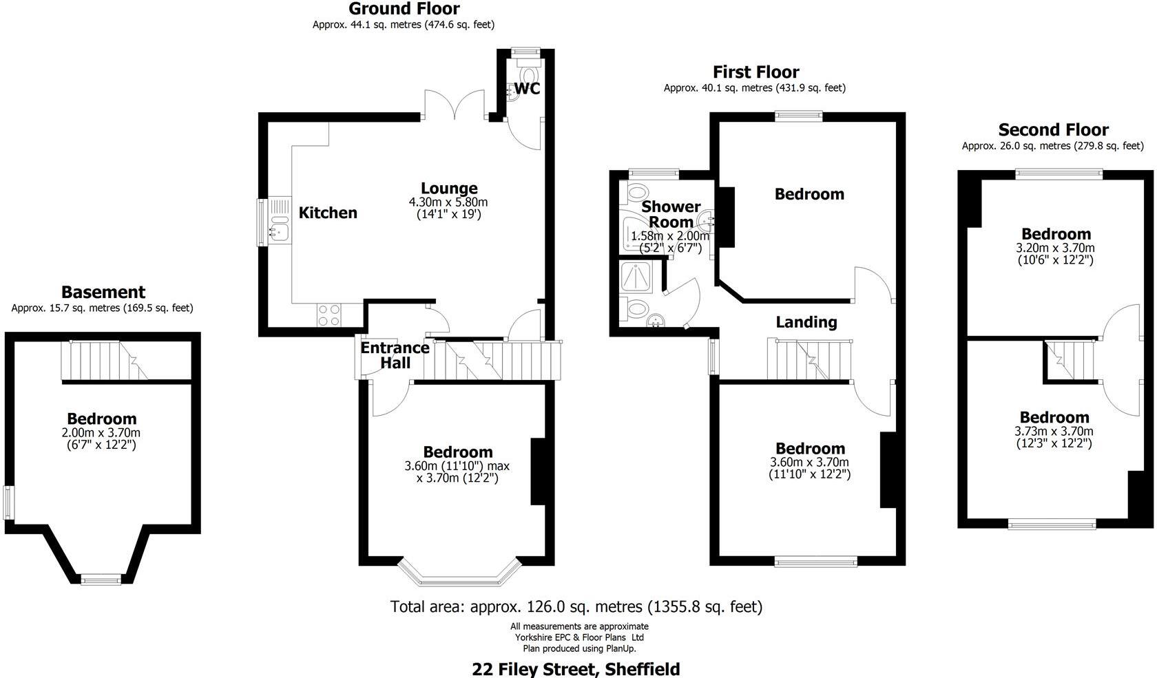 22 Filey Street, Broomhall, Sheffield floorplan