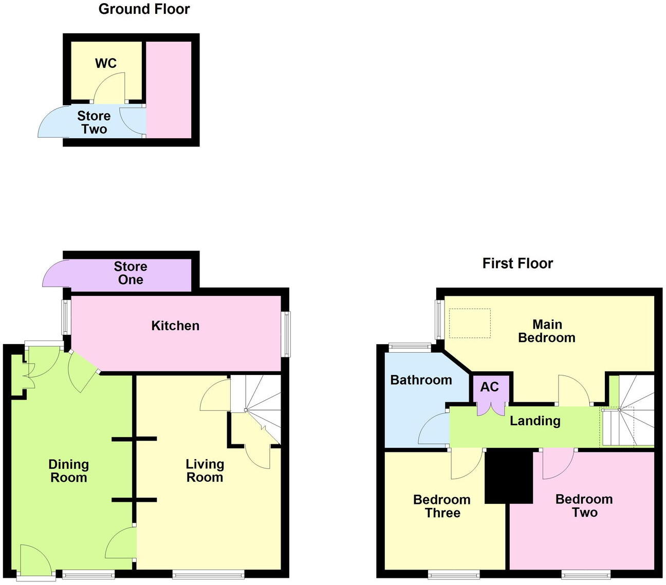 Bell Lane, Burton Overy floorplan