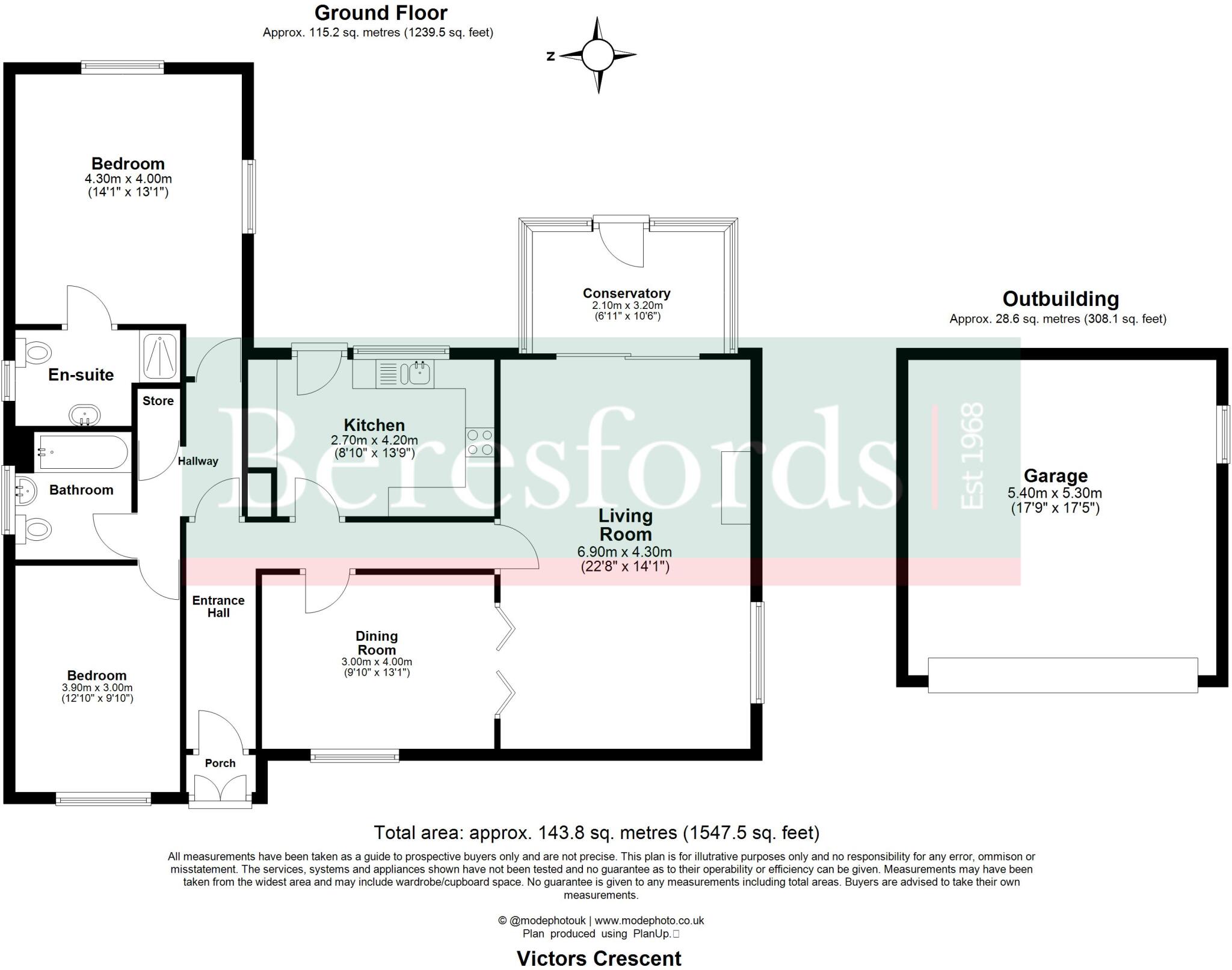 Victors Crescent, Hutton, CM13 floorplan