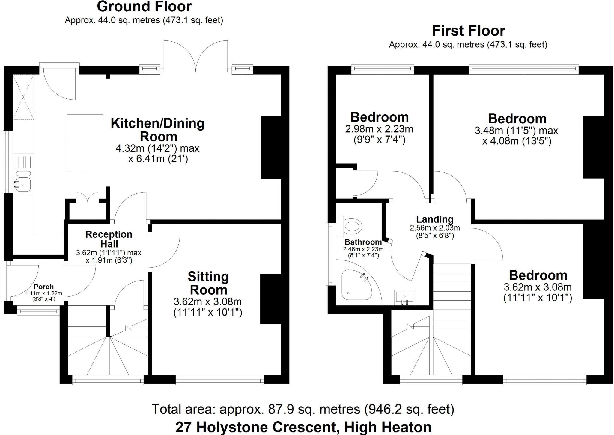 Holystone Crescent, High Heaton, Newcastle Upon Tyne floorplan