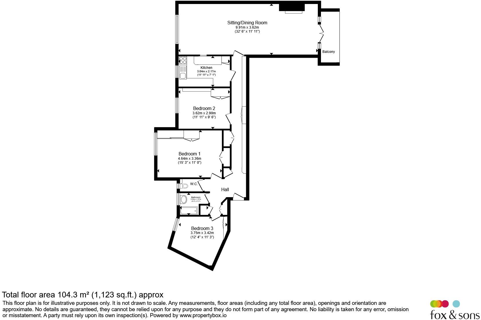 Furze Hill, Hove floorplan