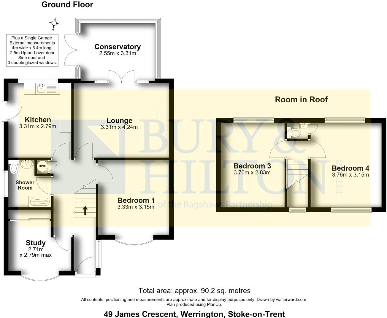 James Crescent, Werrington, Stoke-On-Trent floorplan