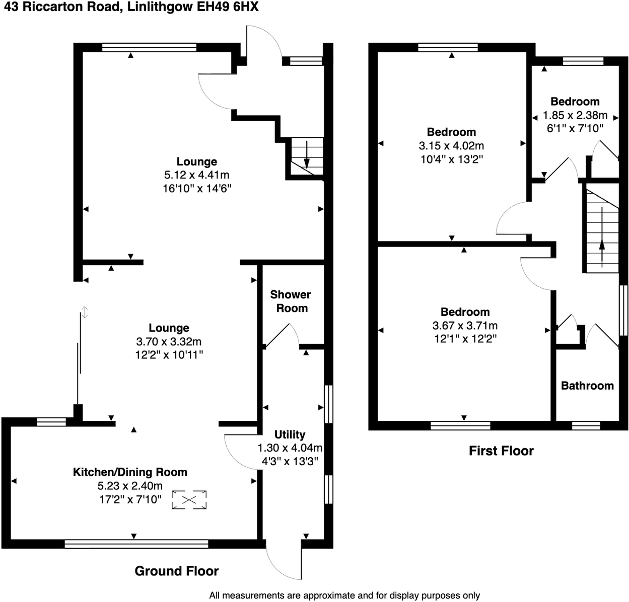 43, Riccarton Road, Linlithgow, EH49 6HX floorplan