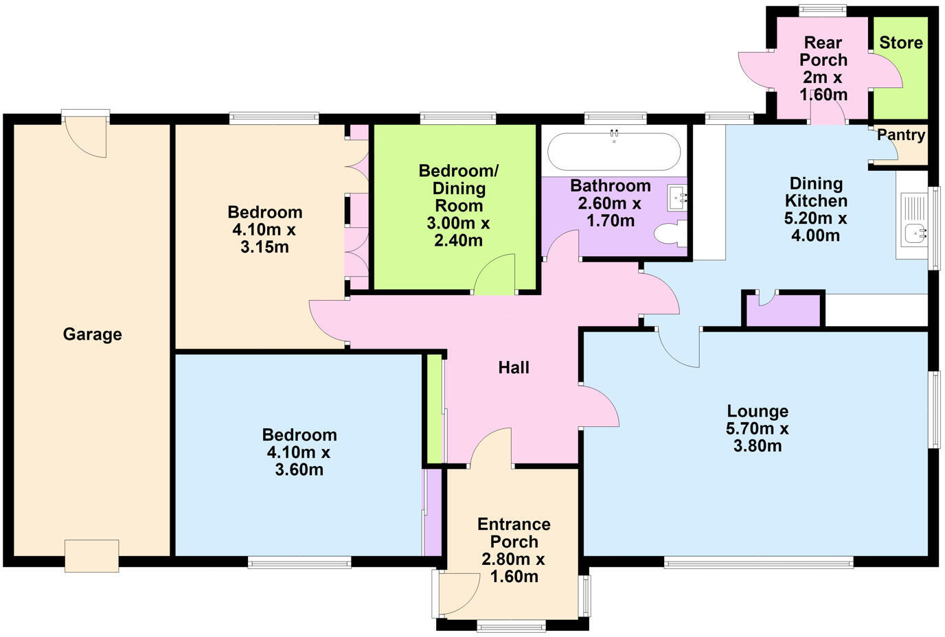 Low Askomil, Campbeltown floorplan