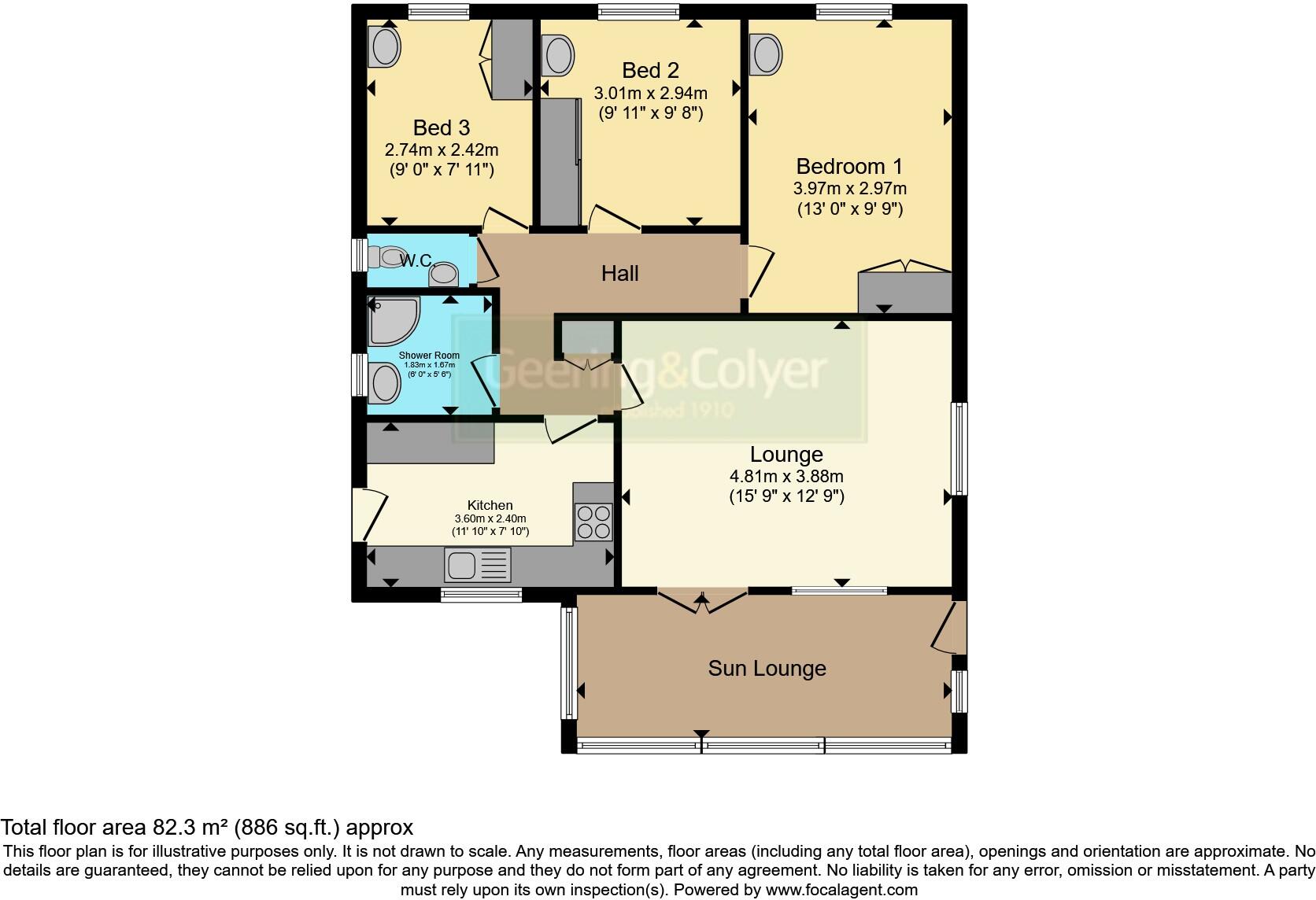 The Parade, Greatstone, New Romney, Kent, TN28 floorplan
