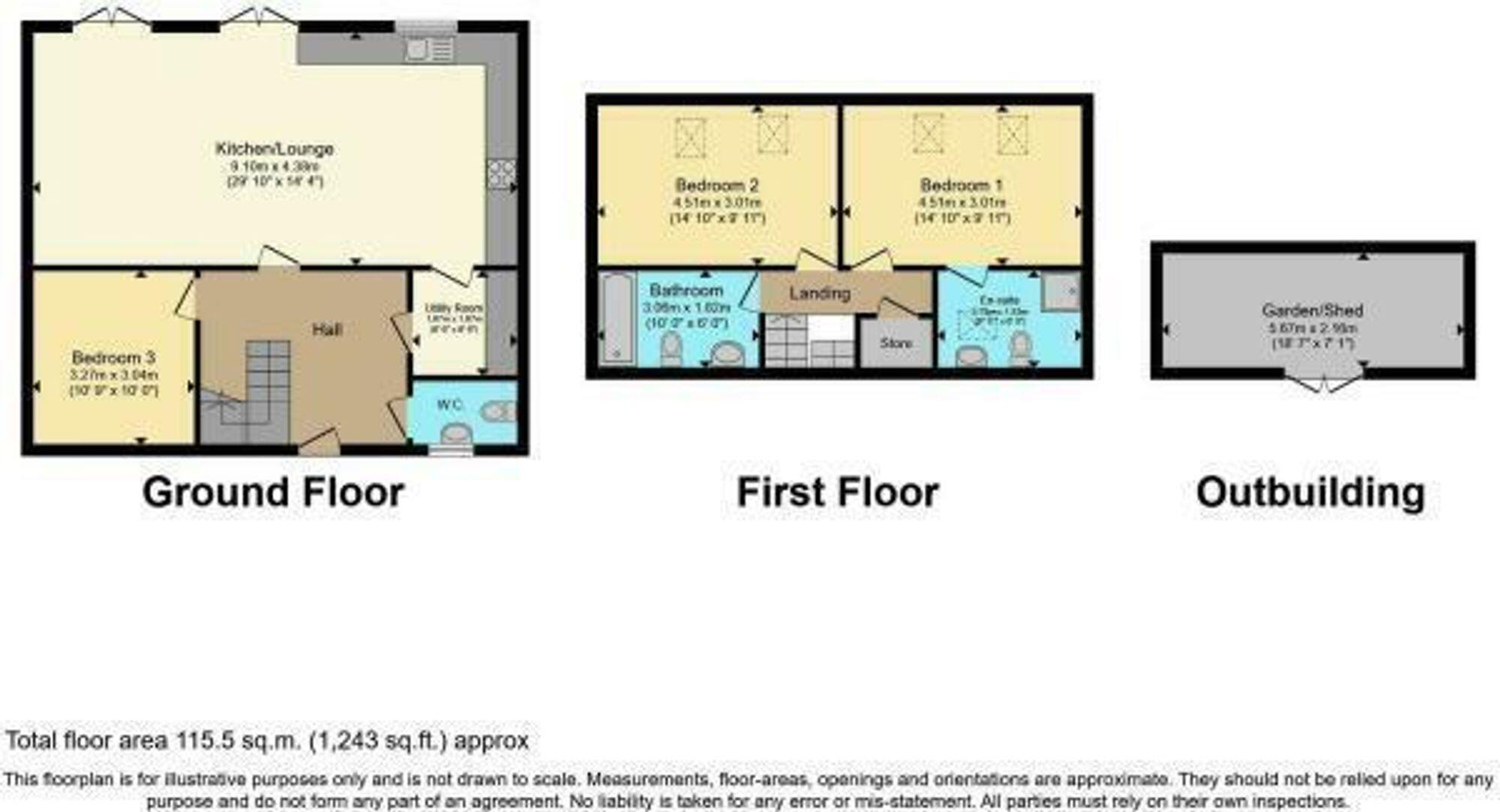 26, Elm Close, Newquay floorplan