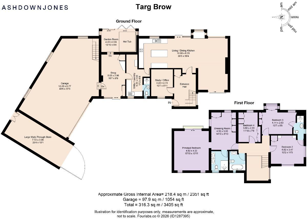 Targ Brow, Robraine, Kirkby Lonsdale, LA6 2DF floorplan