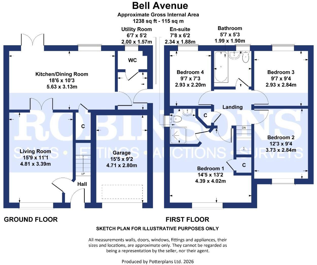 Bell Avenue, Bowburn, Durham floorplan