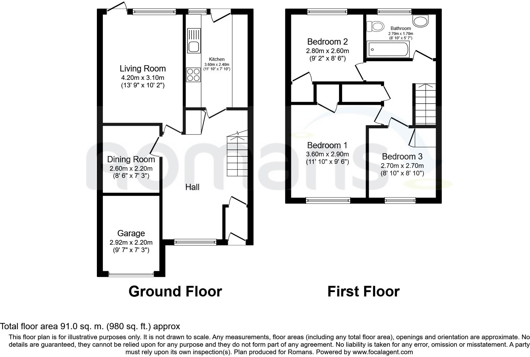 Evergreen Drive, Calcot, Reading floorplan