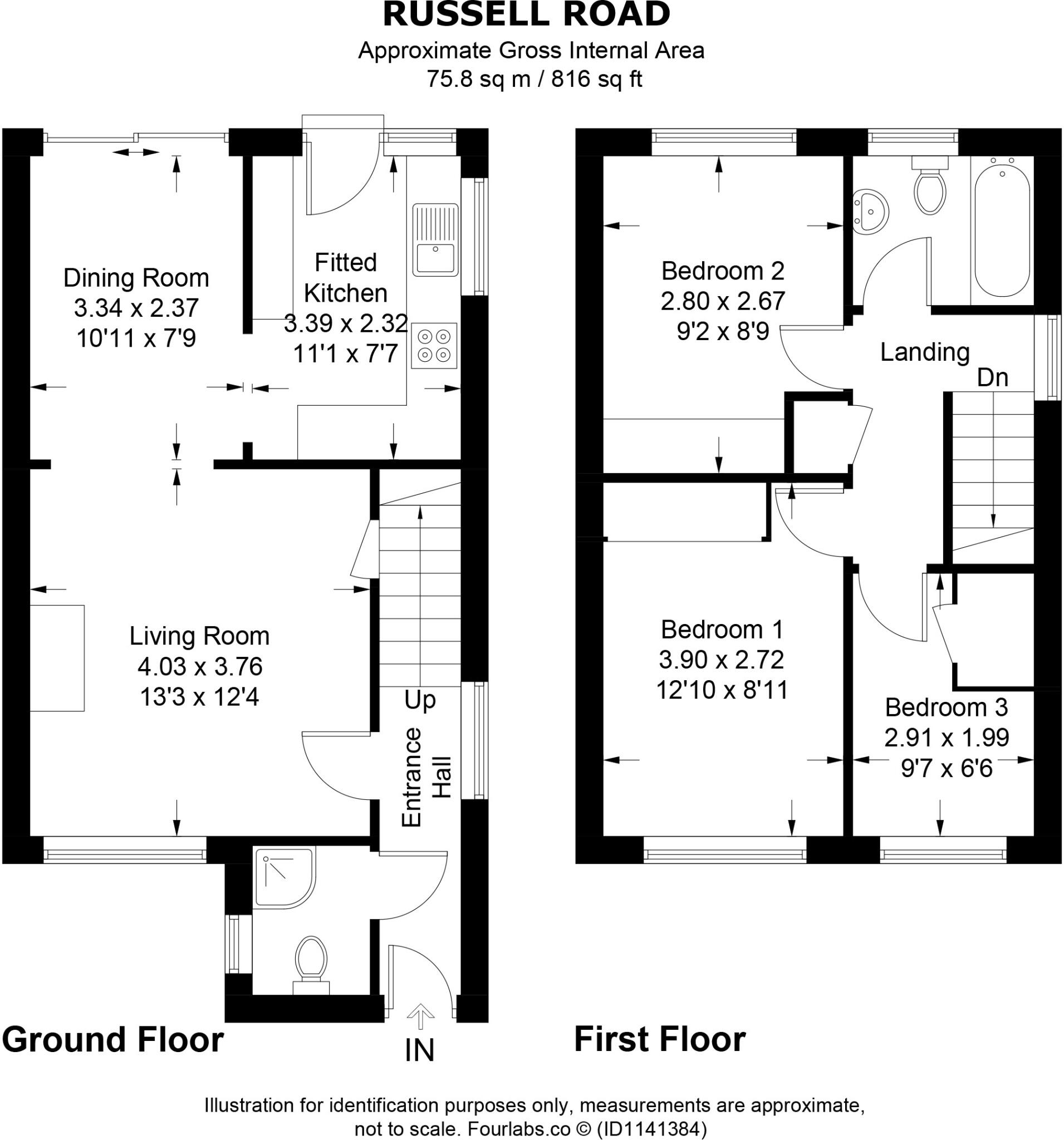 Russell Road, Toddington, Dunstable floorplan