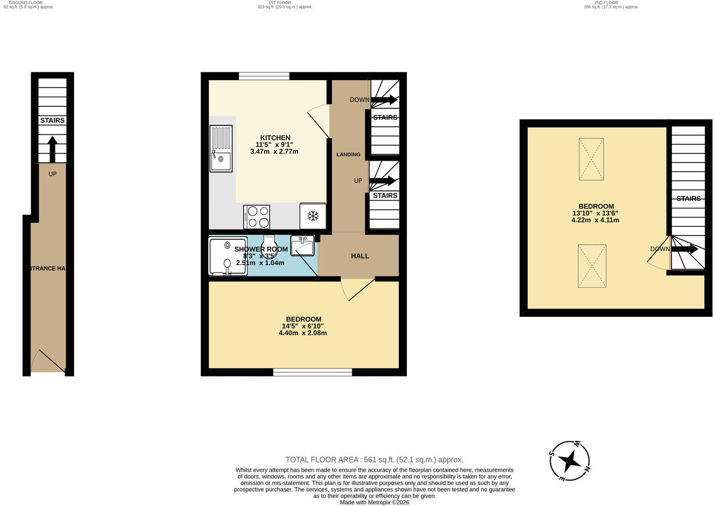 Flat 2, Luton Road, Chatham, Kent, ME4 5AA floorplan