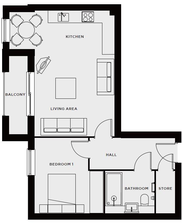 41 Constable Court, Fountain Way, Salisbury, Wiltshire floorplan