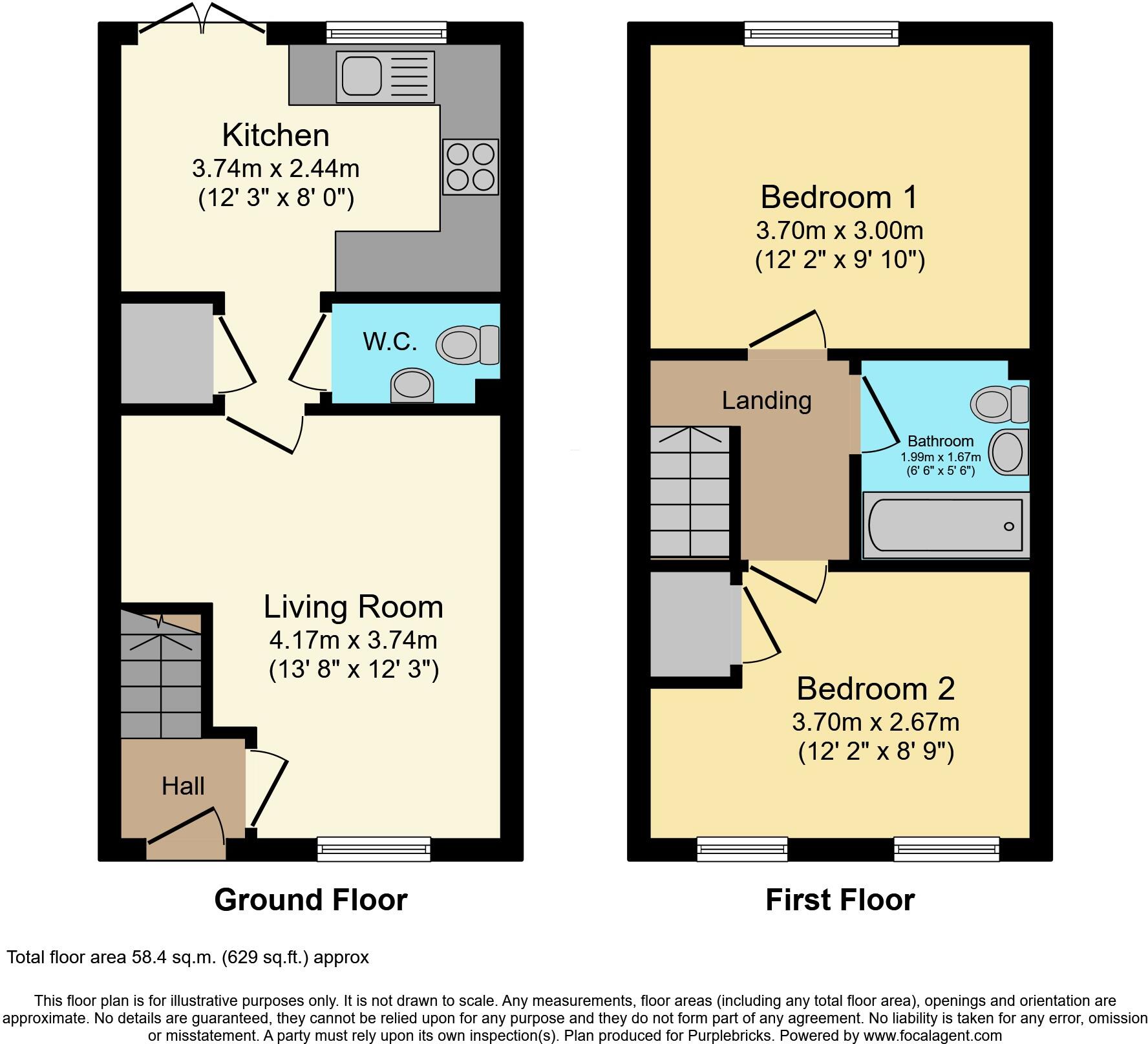 Springfield Road, Wakefield, WF3 floorplan