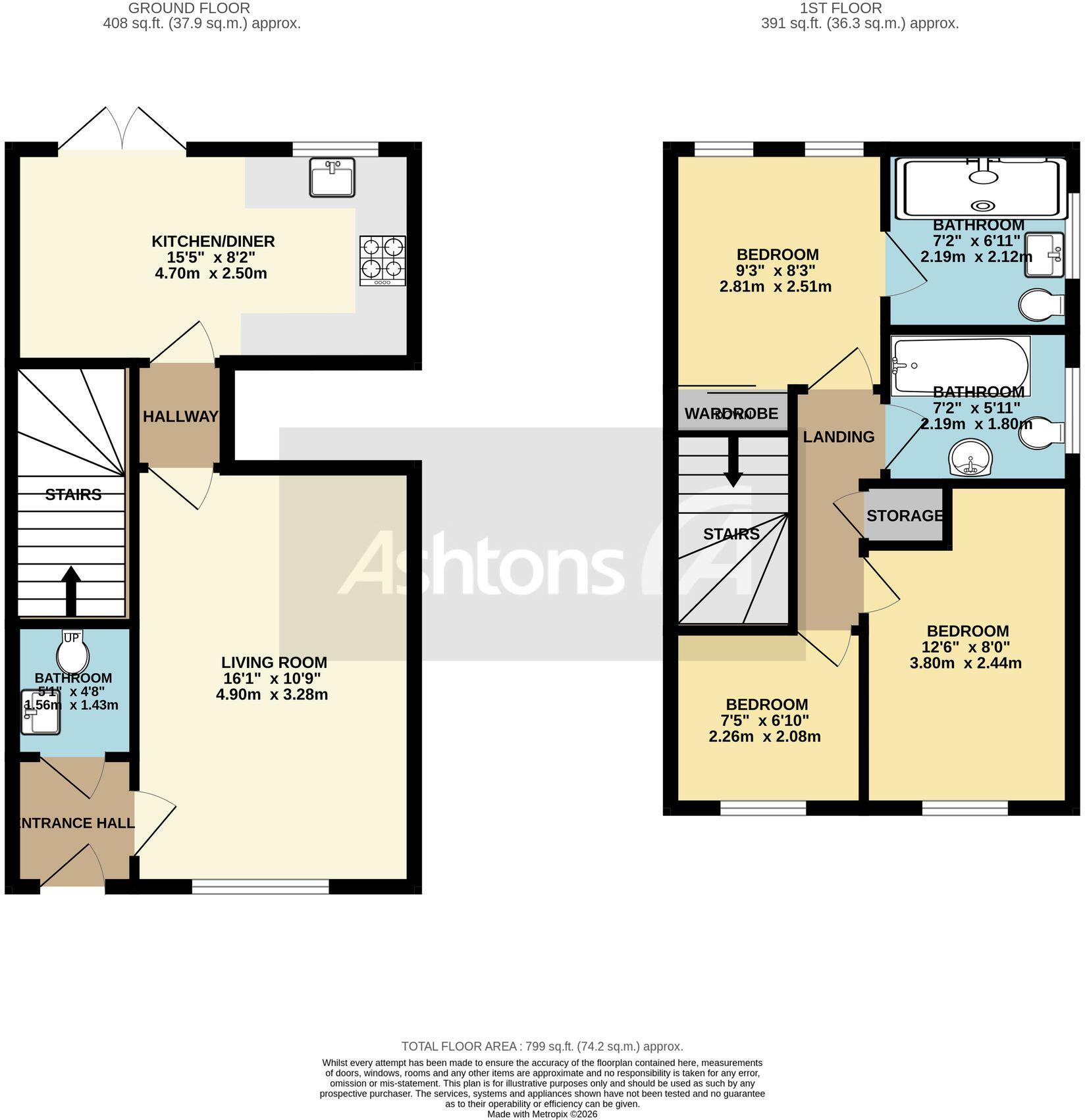Cedar Gardens, Newton-Le-Willows, WA12 floorplan