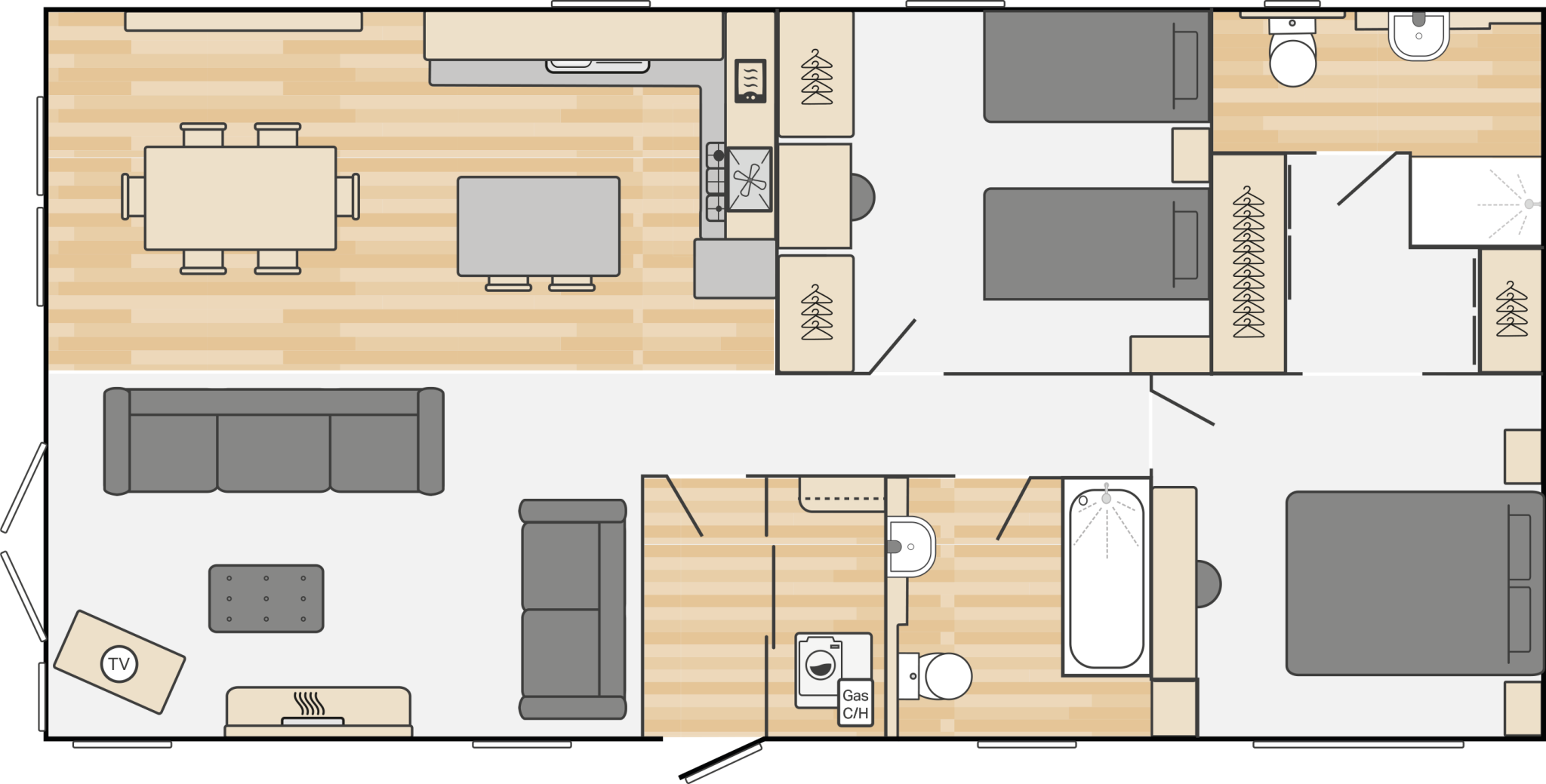 Turnberry Holiday Park, Girvan, Ayrshire floorplan