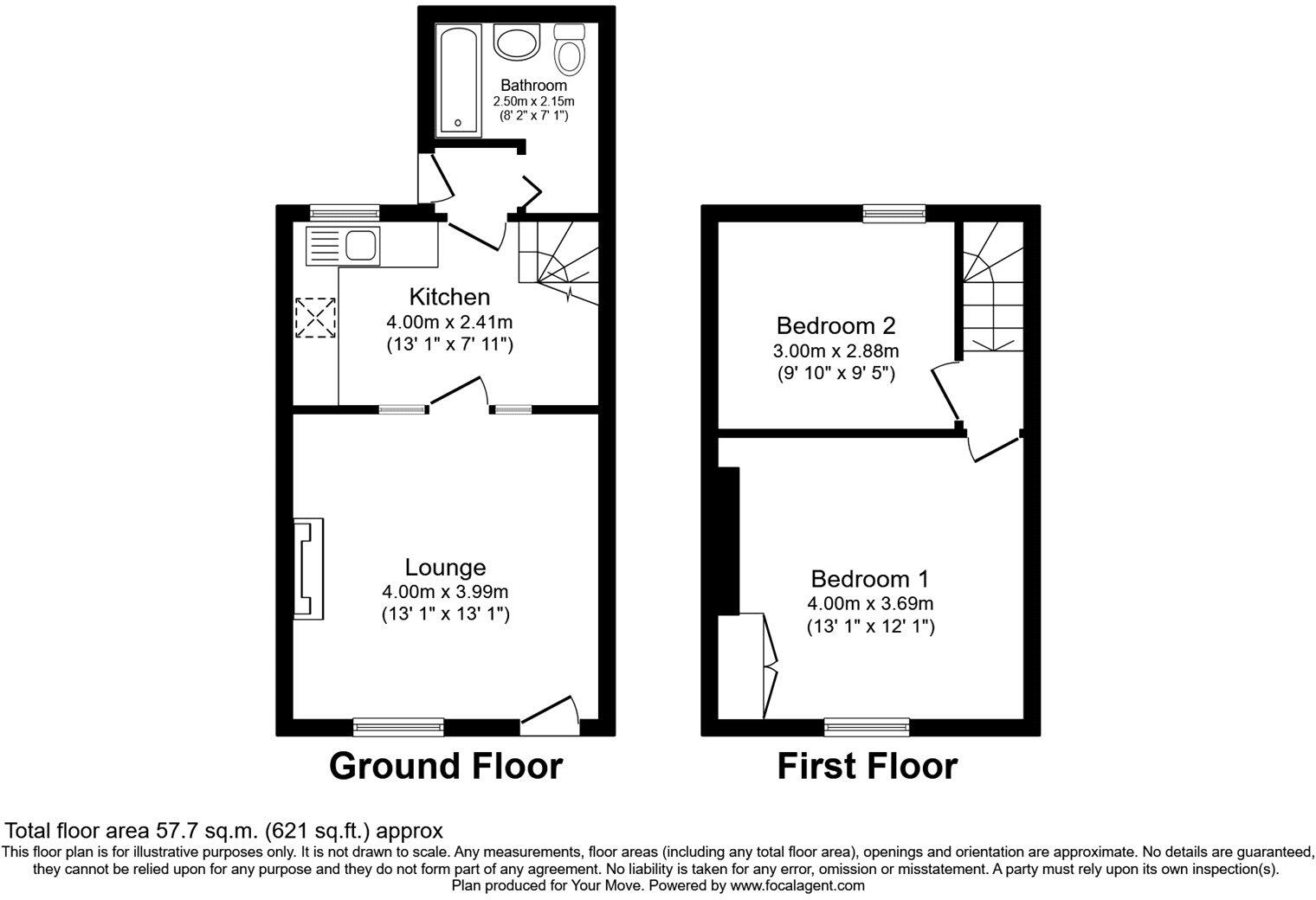Bradley Lane, Newton Abbot, Devon, TQ12 floorplan