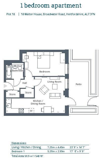 Walter House, Broadwater Road, Welwyn Garden City floorplan