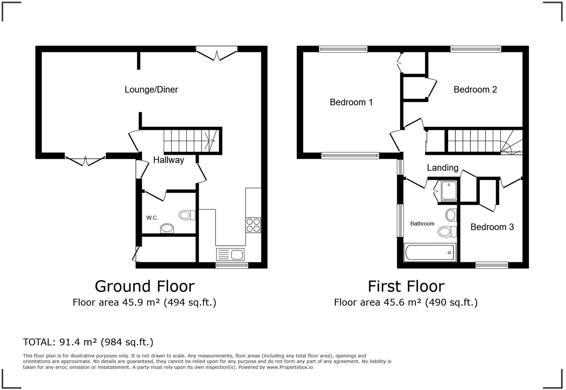 Orkney Close, Basingstoke, RG24 floorplan