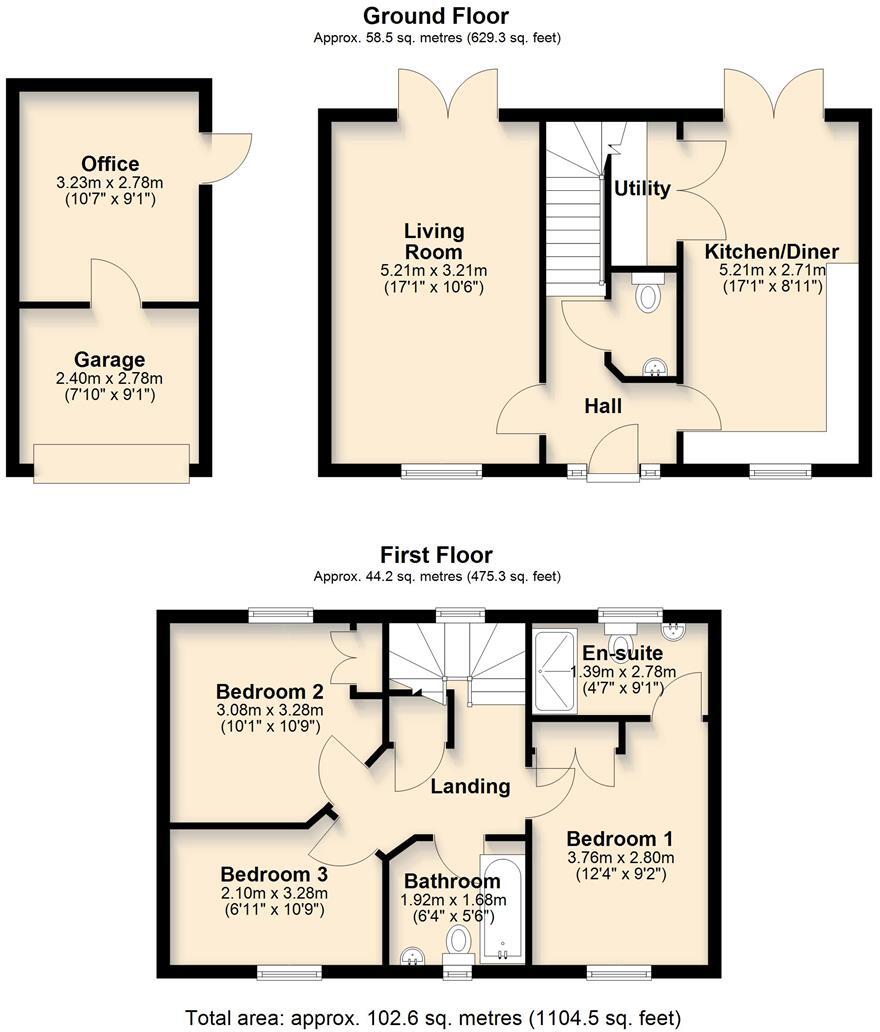 Duncan Road, Meon Vale, Stratford-Upon-Avon floorplan