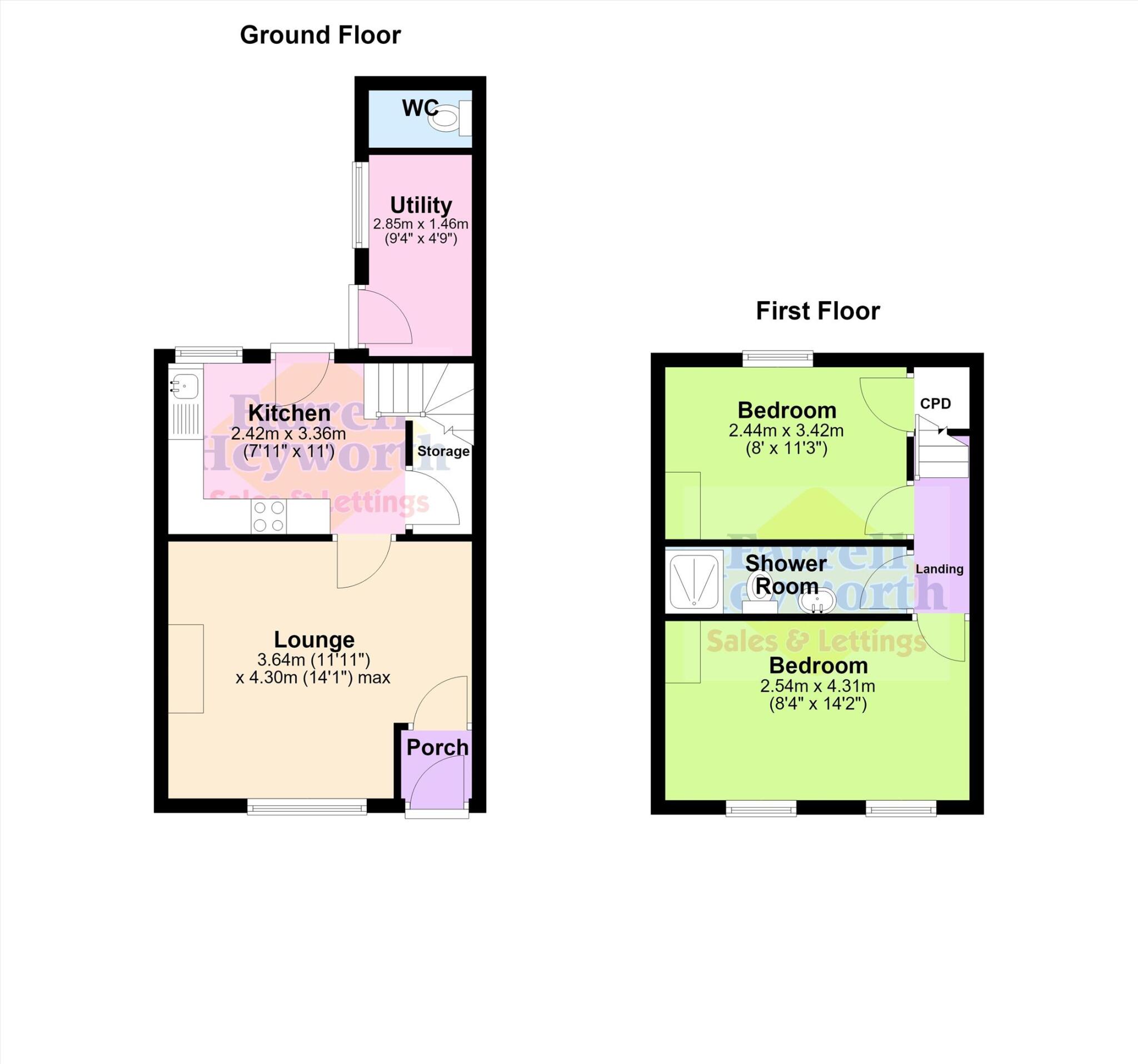 Hayfield Avenue, Poulton Le Fylde floorplan