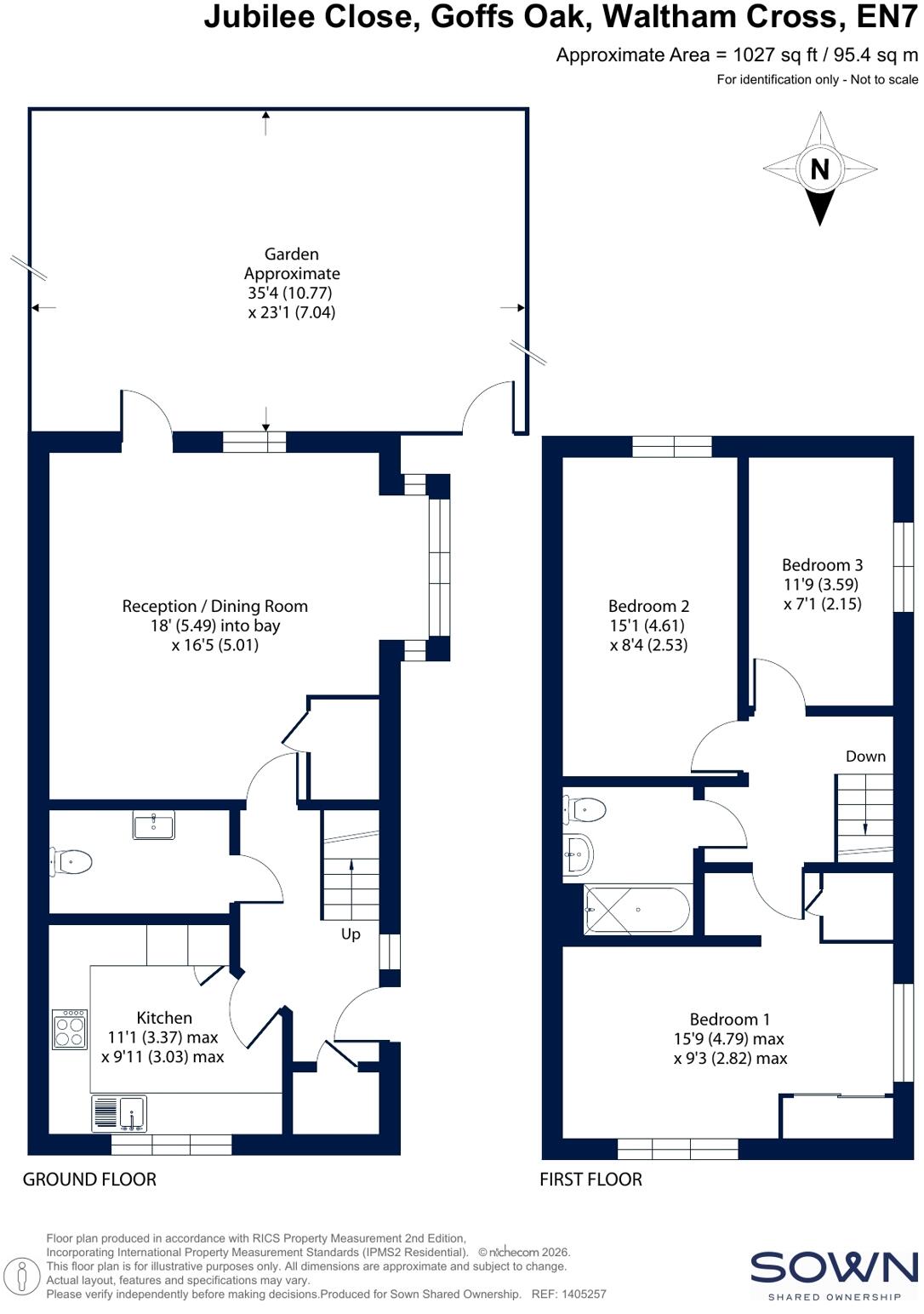 Jubilee Close, Goffs Oak, Waltham Cross floorplan