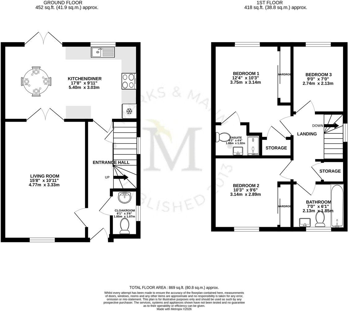 How Walk, Onehouse, Stowmarket, IP14 floorplan