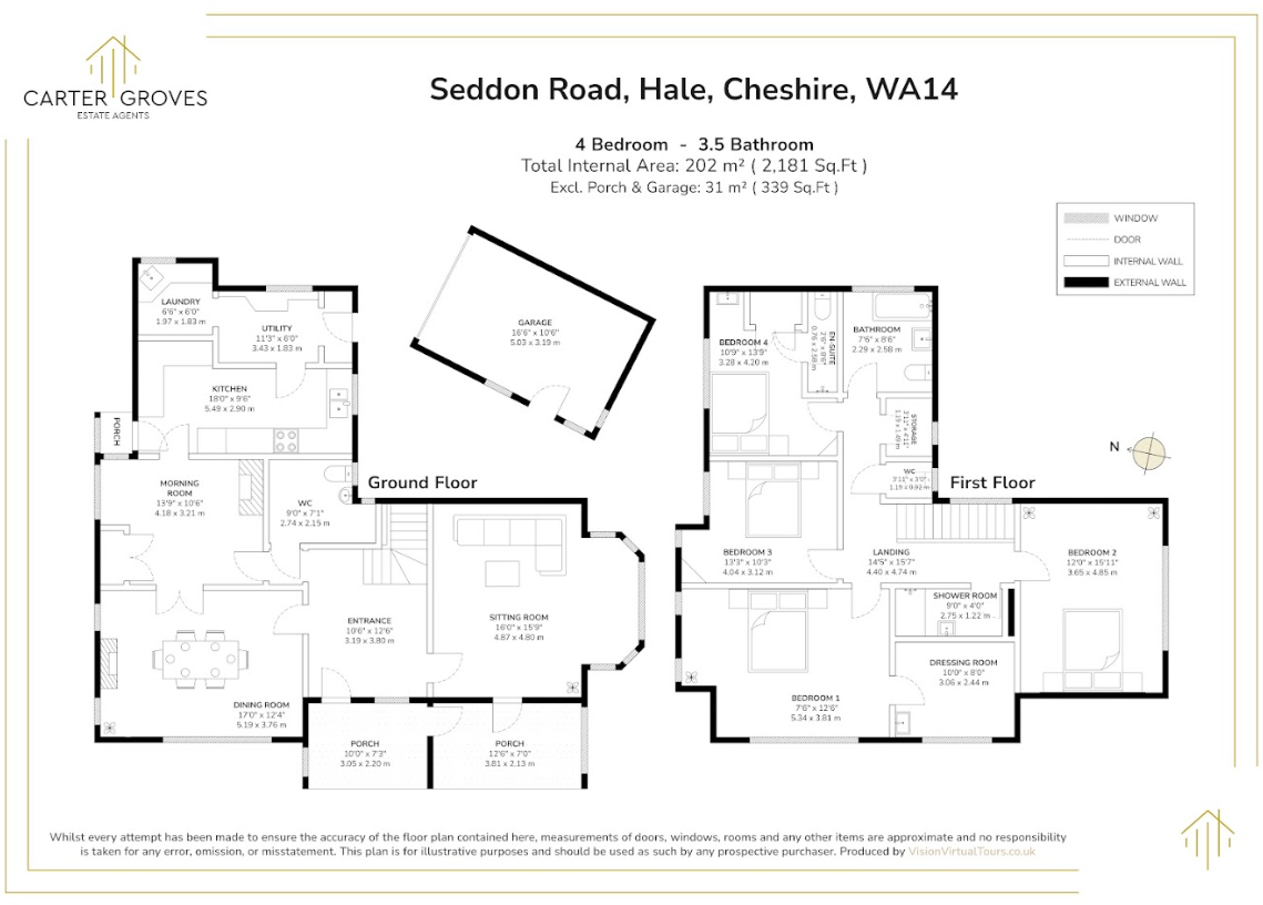 Seddon Road, Hale, Altrincham, Greater Manchester, WA14 floorplan