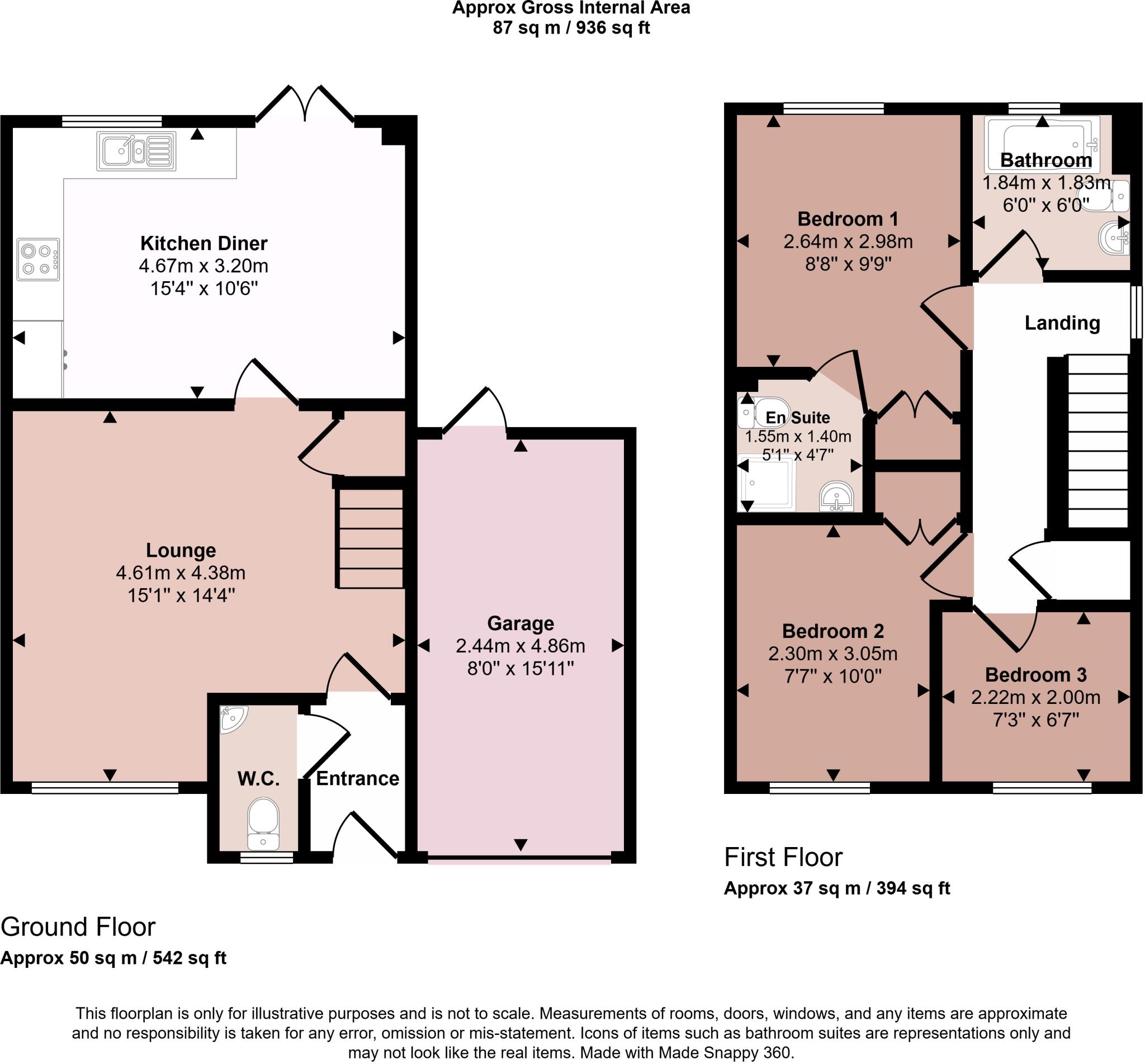 Richard Close, Melton Mowbray, Leicestershire floorplan