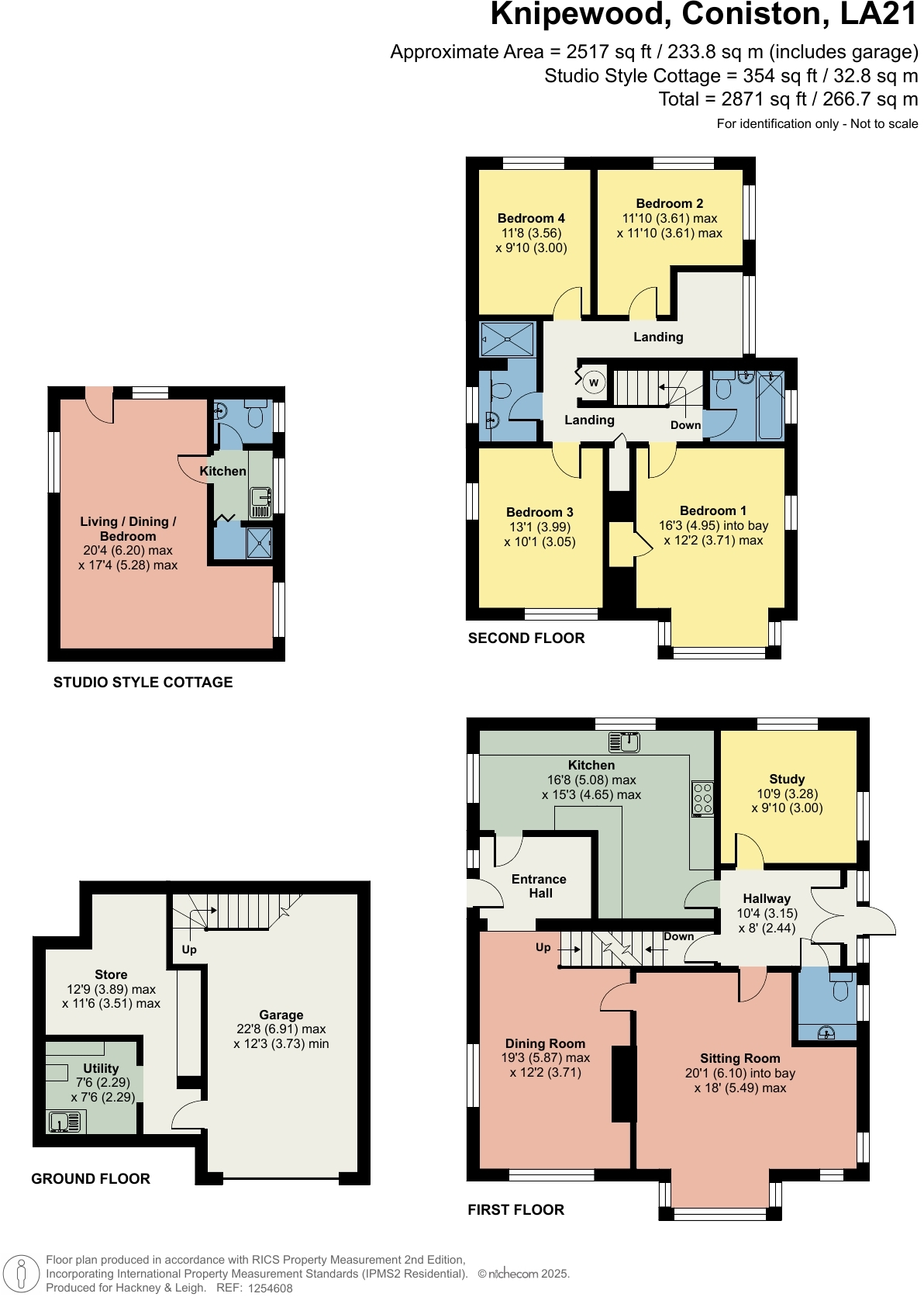 Knipewood, Coniston. Cumbria, LA21 8AB floorplan