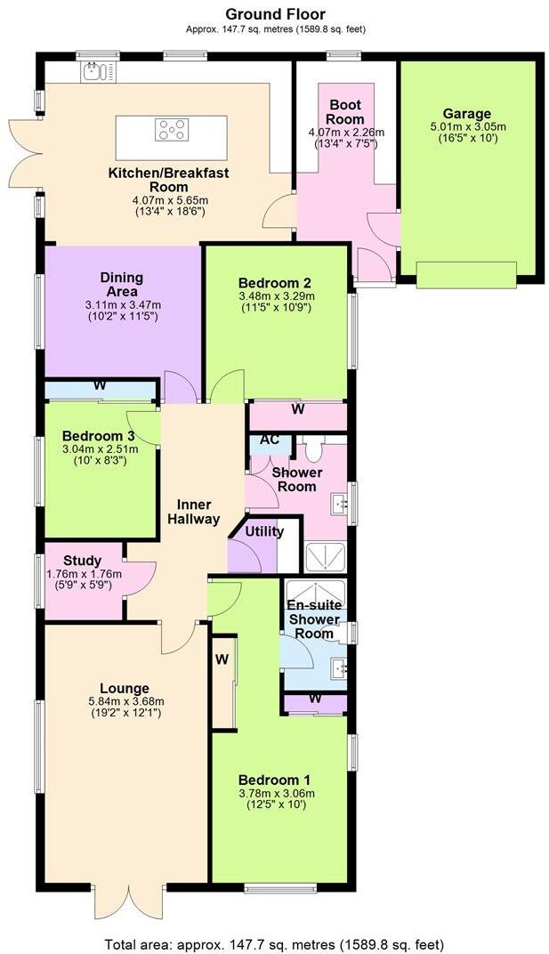 The Laurels, Dale Grove, Leyburn floorplan