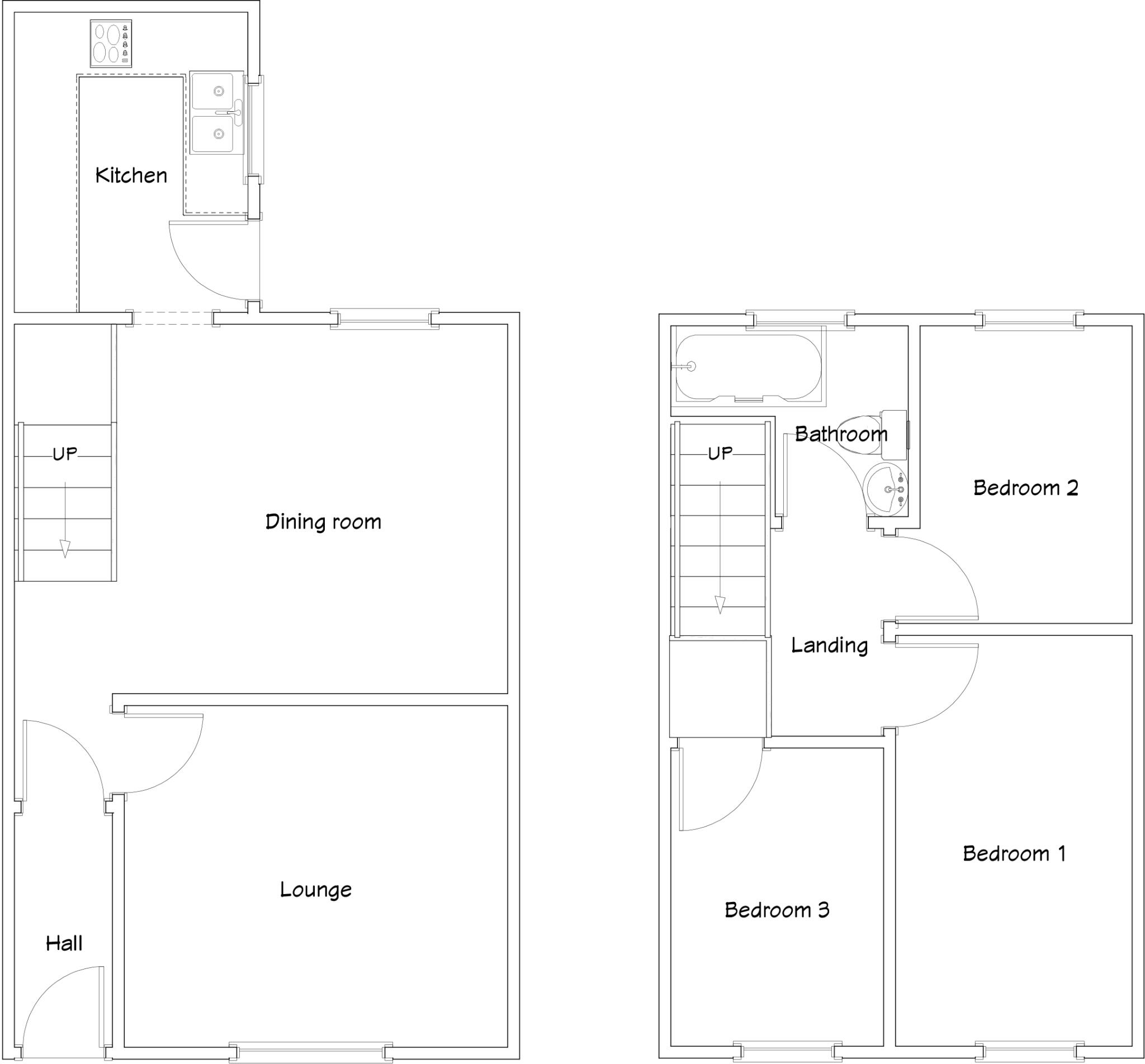 Islwyn road, Wattsville, Caerphilly County Borough floorplan
