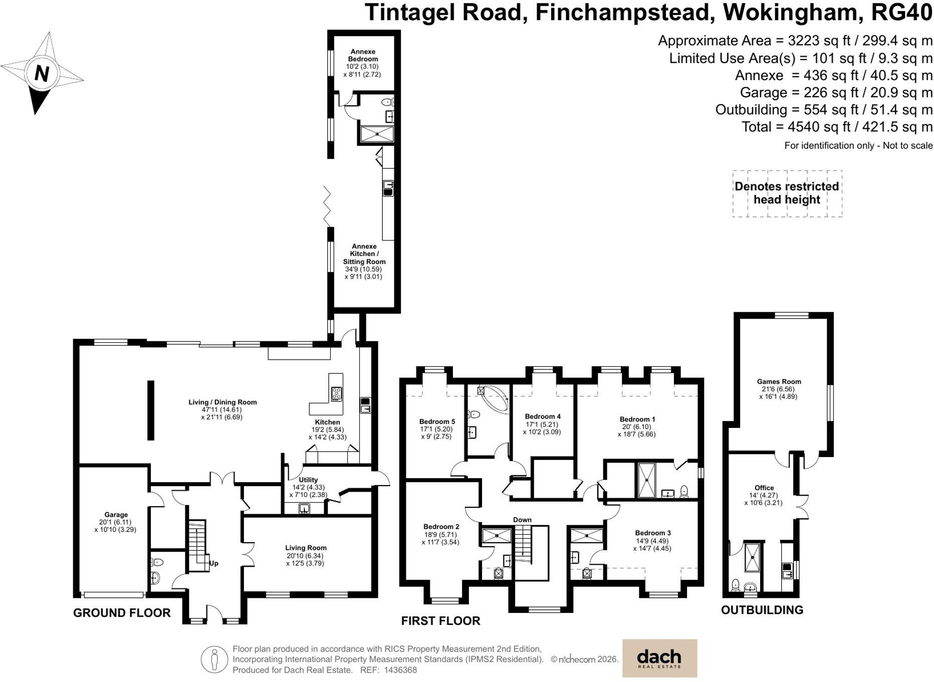 Tintagel Road, Finchampstead, RG40 floorplan
