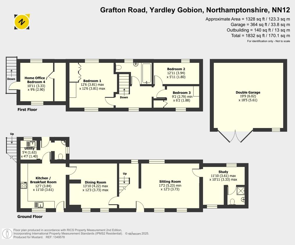 Grafton Road, Yardley Gobion, Northamptonshire, NN12 floorplan