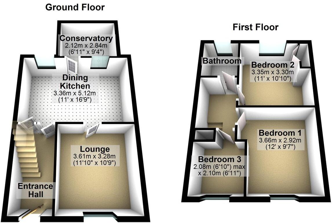 Sycamore Terrace, Honley, Holmfirth, HD9 floorplan