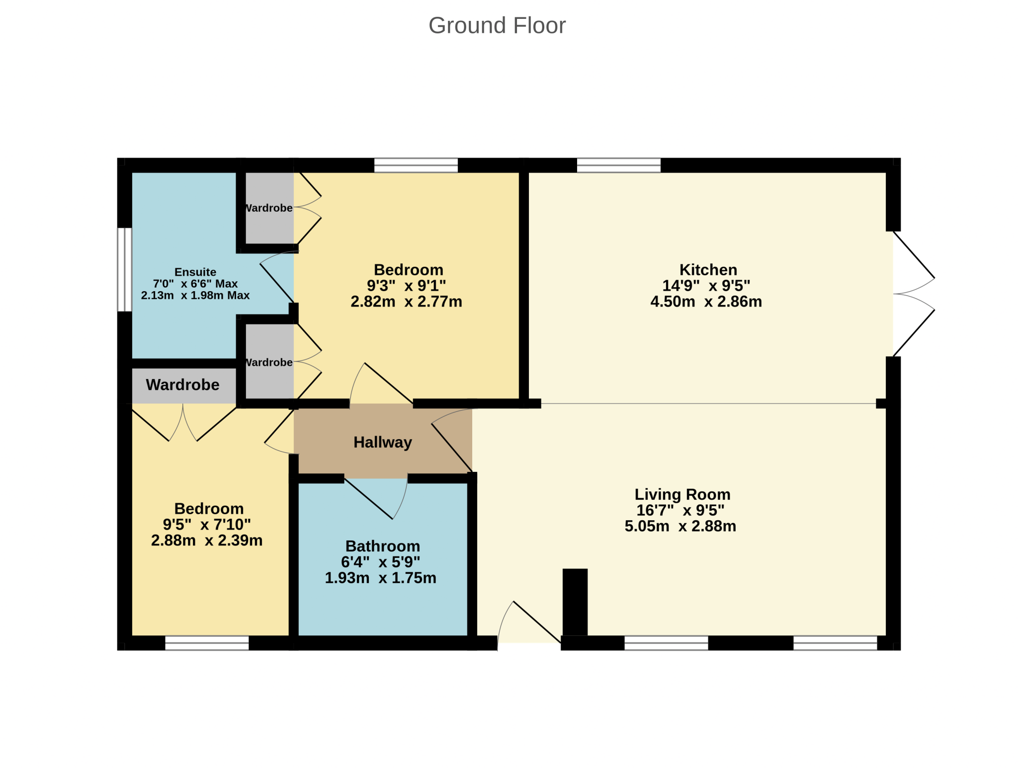Floor plan for Check out this 2 bedroom detached house for sale on Rightmove