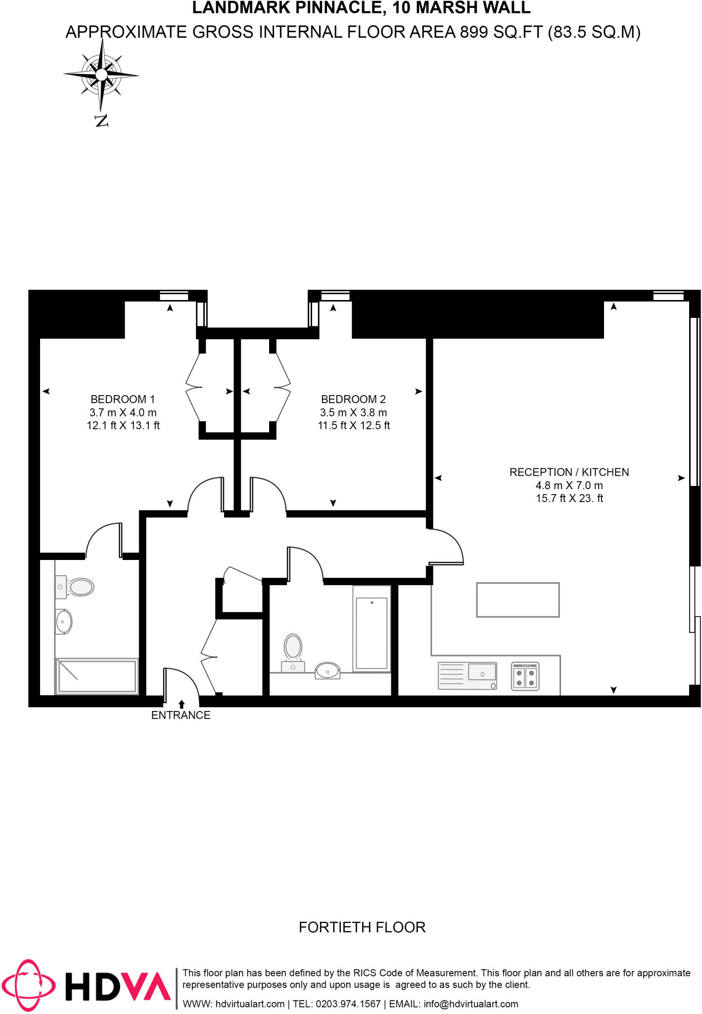 Marsh Wall London E14 floorplan