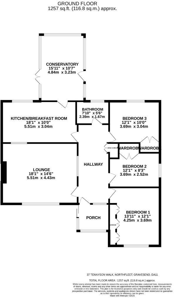 Tennyson Walk, Northfleet, Gravesend, DA11 floorplan