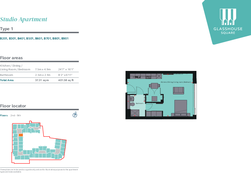 Glasshouse Square, Bristol Bristol BS1 floorplan