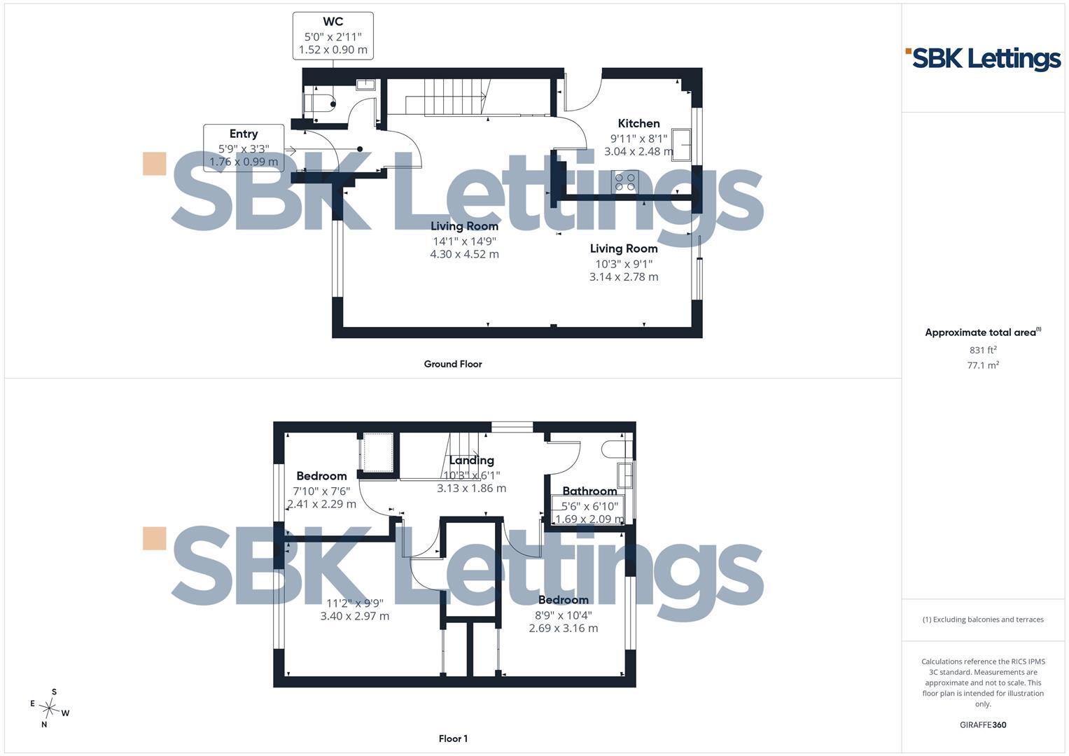 St Matthews Close, Evesham floorplan